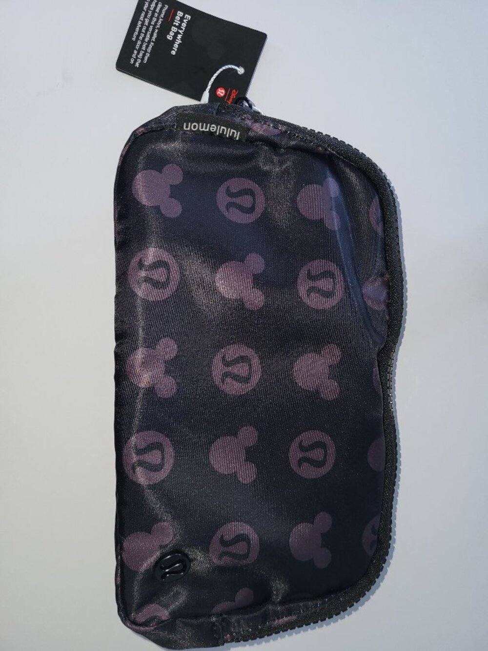 Lululemon x Disney Mickey Mouse Belt Bag Black NWT Everywhere 1L